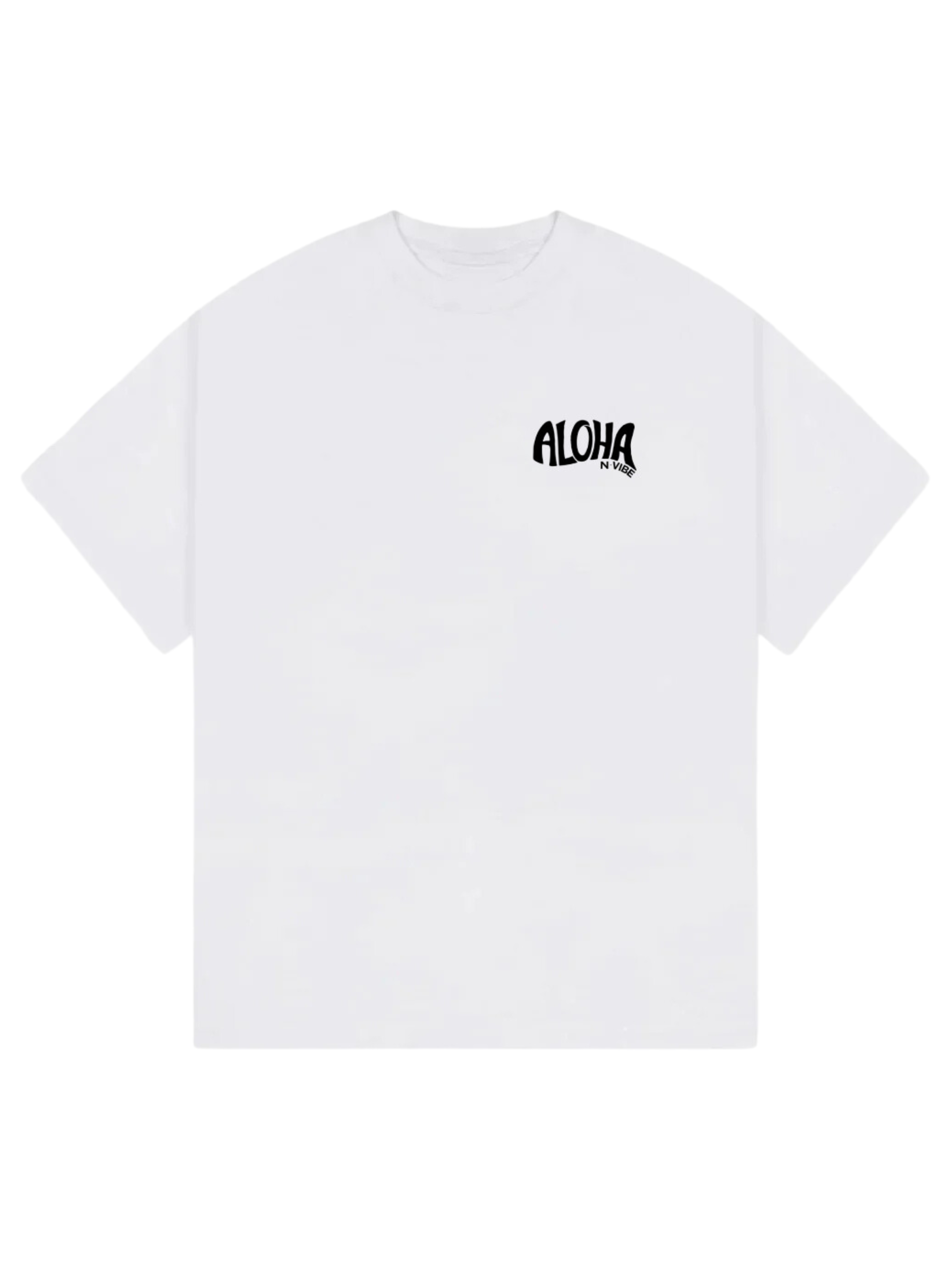 ALOHA T-SHIRT WHITE – SURF N VIBE
